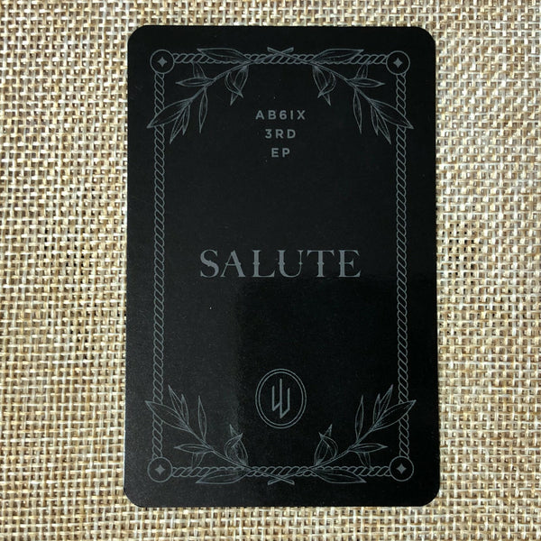 AB6IX WOOJIN [ SALUTE ] Official Photocard, 3rd Album Loyal Ver / New / Gift