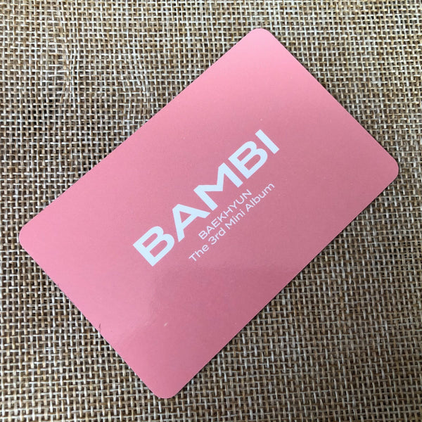 EXO BAEKHYUN #10 [ BAMBI ] Official Photocard, 3rd mini Album / New / Gift