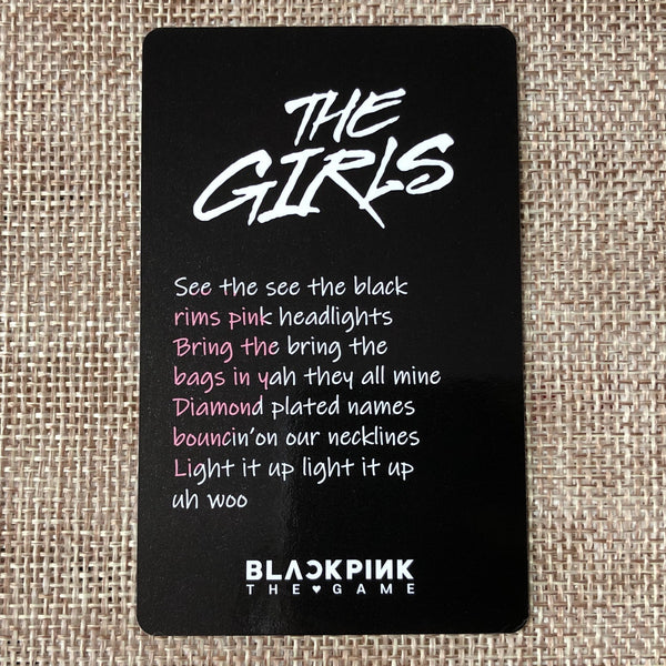 BLACKPINK LISA [THE GAME The Girls] Official Photocard, Stella Ver. / New / Gift