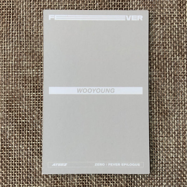 ATEEZ WOOYOUNG [Zero : Fever Epilogue] Official Photocard, A Limited / Gift