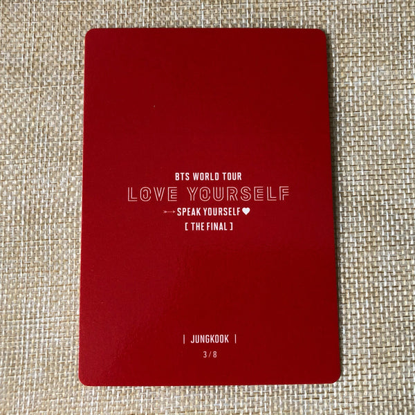 BTS JUNGKOOK 3/8 [Speak Yourself The Final] Official Mini Photocard / New / Gift