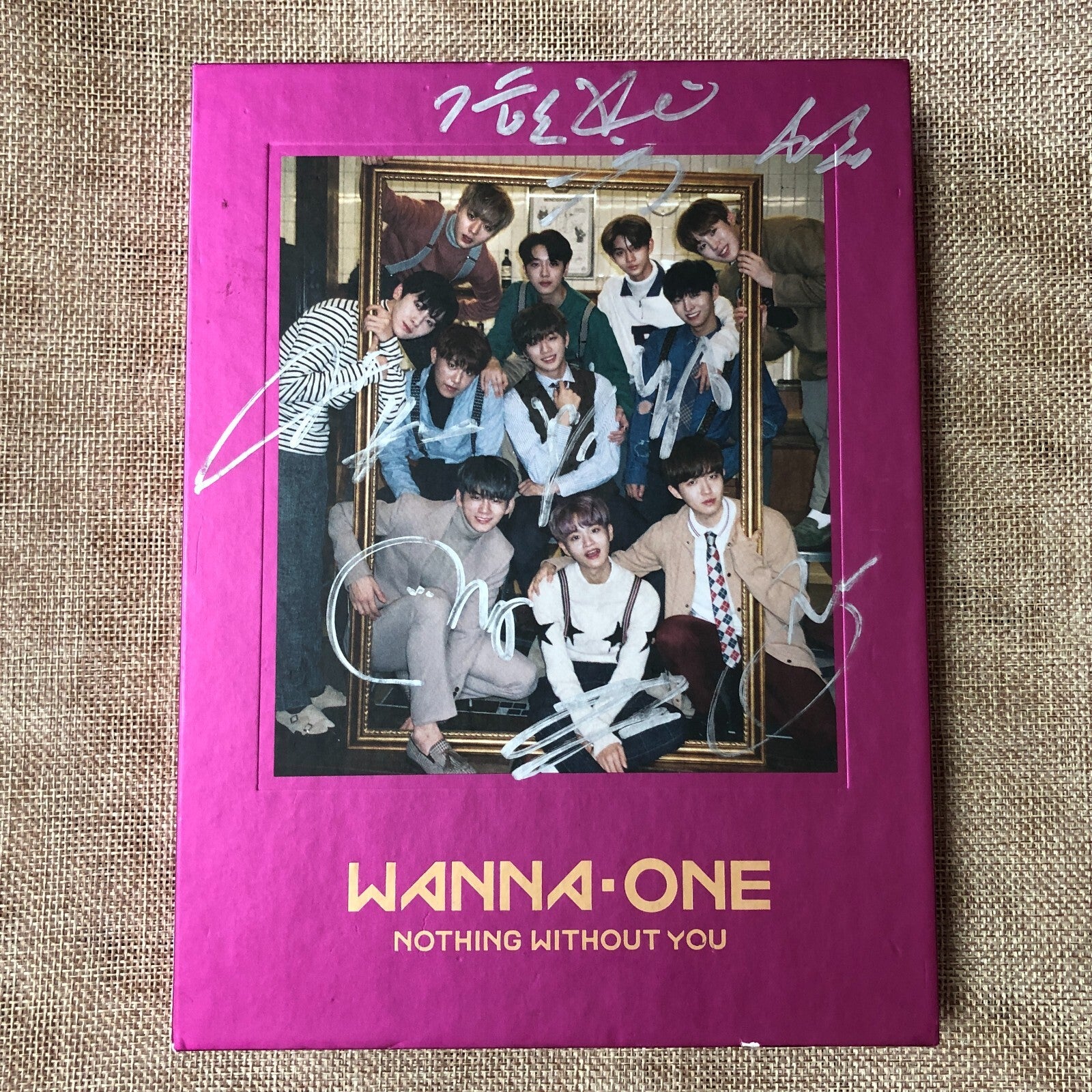 WANNA ONE HAND SIGNED [Nothing Without You 1+1+0] Autographed, Promo / NO PC /+G