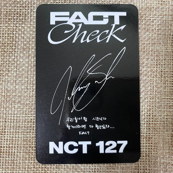 NCT Johnny [Fact Check] Official Photocard, Chandelier Version / New, Rare /+G