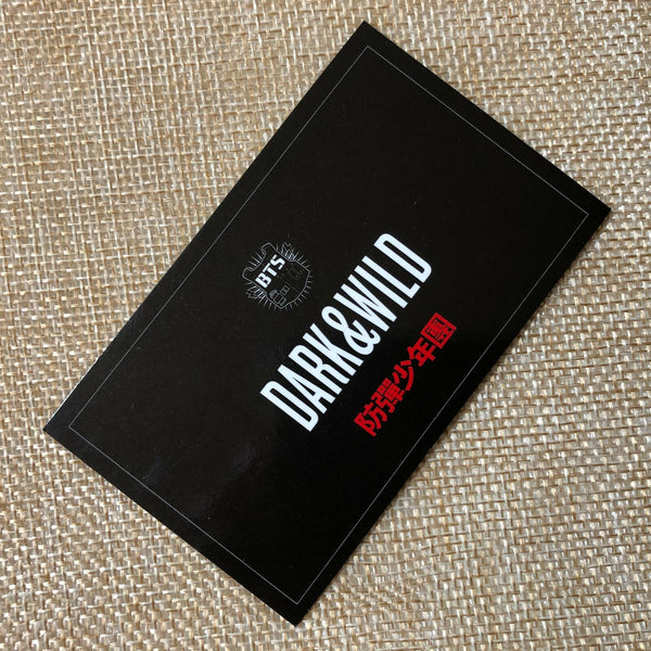 BTS Group #3[ Dark & Wild Official Photocard ] 1st Studio Album /NEW, RARE /+GFT