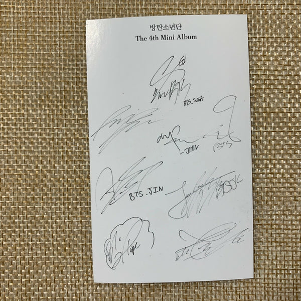 BTS GROUP [HYYH pt.2] Official Photocard, In the Mood 4th Mini Album / Gift