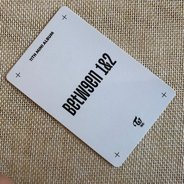 TWICE MINA [ Between 1&2 POB Preorder Official Photocard ] Cryptogrphy New /+G