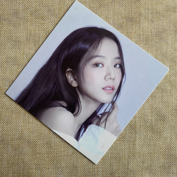 BLACKPINK JISOO [THE ALBUM] Official Square Photocard Postcard, 15cm / Gift