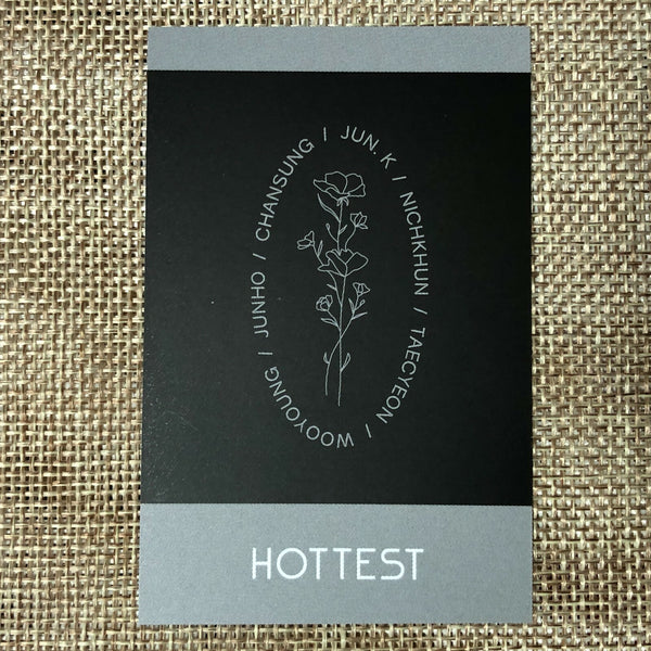 2PM NICHKHUN [HOTTEST 8th] Official Fanclub Photocard Set of 5 / New, Rare /+G