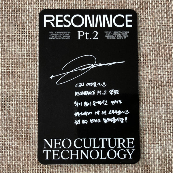 NCT 2020 JUNGWOO [ Resonance Pt.2 ] Official Photocard, Arrival Ver / New / Gift