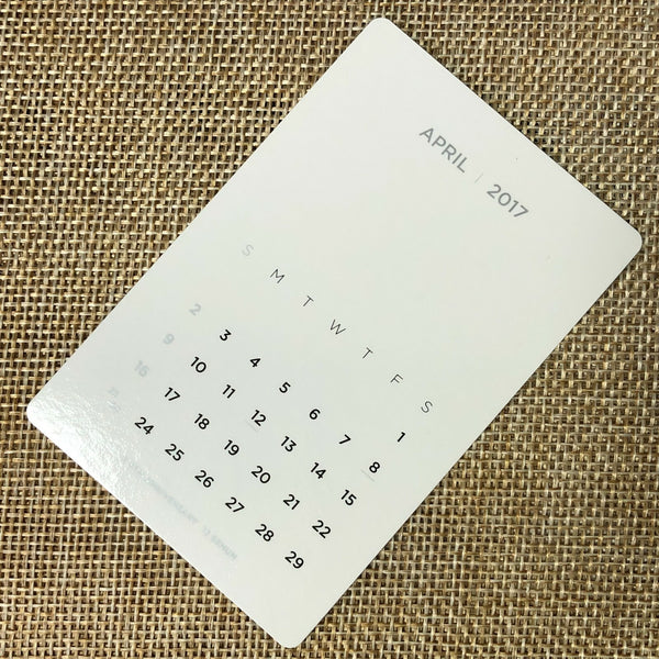 EXO BAEKHYUN [2017 Season's Greetings] Official Mini Calendar Photocard / Gift