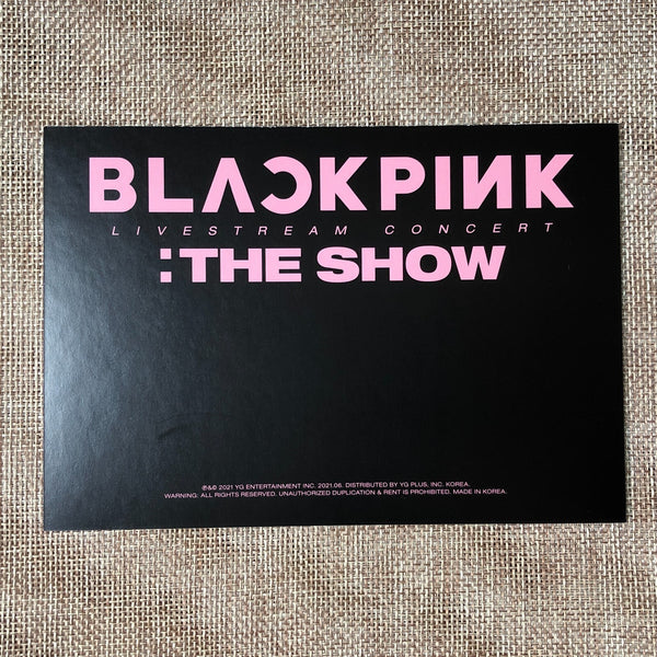 BLACKPINK JISOO [ THE SHOW DVD ] Official Postcard photo / New / Gift
