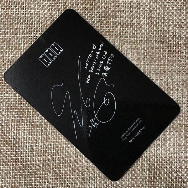 EXO SUHO [ Lotto ] Official Photocard, 3rd Album Chinese Ver / New / Gift