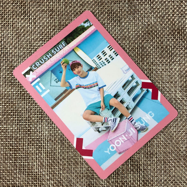 WANNA ONE YOON JISUNG [ TO BE ONE ] Official Photocard, Pink ver / New / Gift
