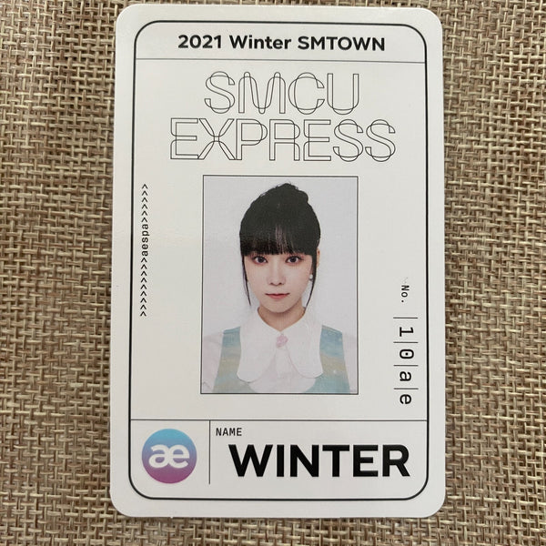 AESPA WINTER [2021 Winter SMTOWN SMCU Express] Official Pass Photocard / Gift