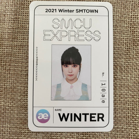 AESPA WINTER [2021 Winter SMTOWN SMCU Express] Official Pass Photocard / Gift