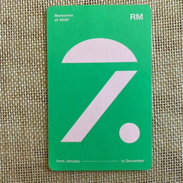 BTS RM [ Memories of 2020 DVD ] Official Photocard / New, Rare / Gift