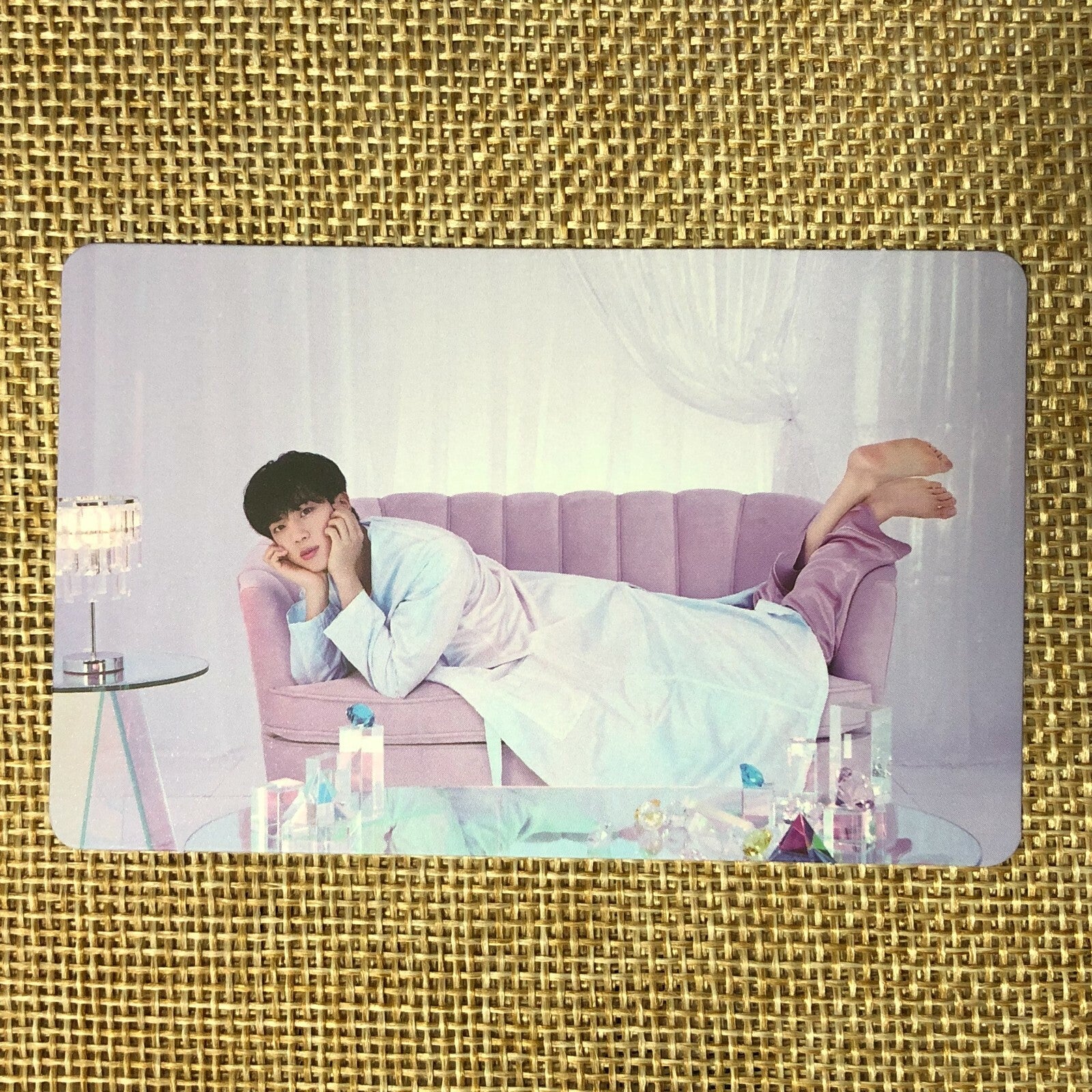 BTS JIN [ BE Deluxe Edition ] Official Photocard, Pajama / New / Gift