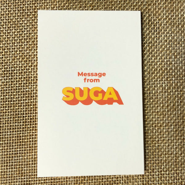BTS SUGA [ Butter ] Official Folded Message Card Photocard / New / Gift