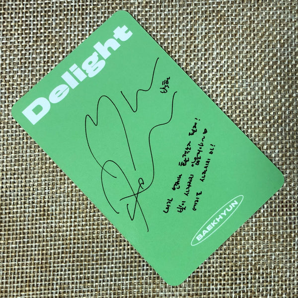 EXO BAEKHYUN #4 [ Delight ] Official Photocard, 2nd Mini MINT Ver / New / Gift