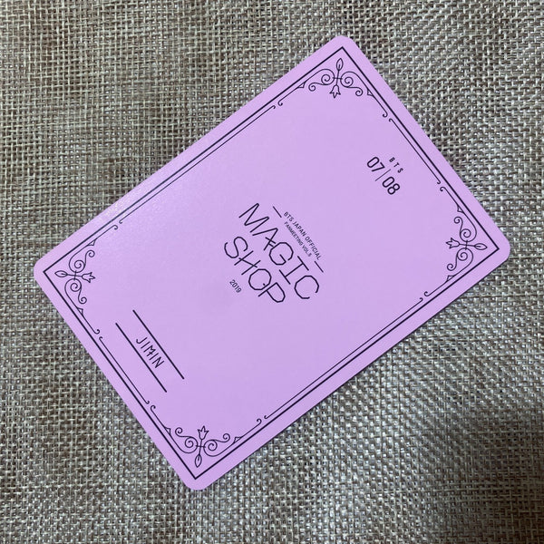 BTS JIMIN 7/8 [MAGIC SHOP Fan Meeting Japan] Official Mini Photocard / Gift
