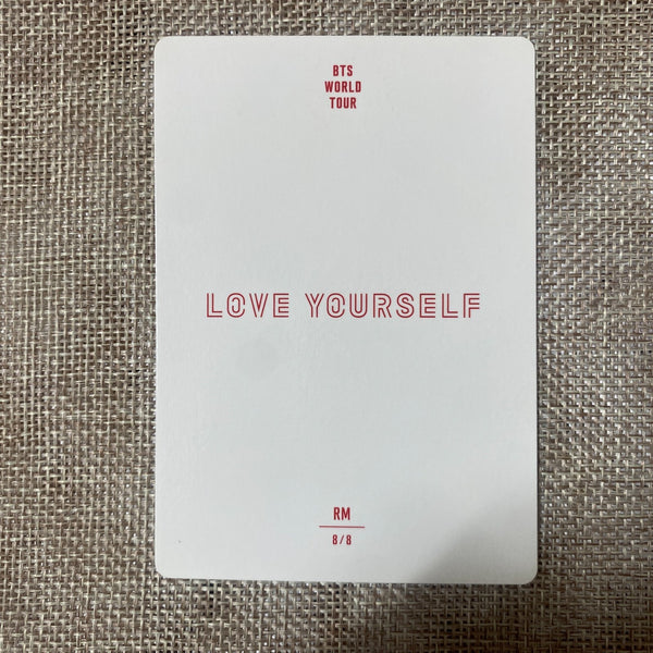BTS RM 8/8 [ Love Yourself Tour ] Official Mini Photocard / New / Gift
