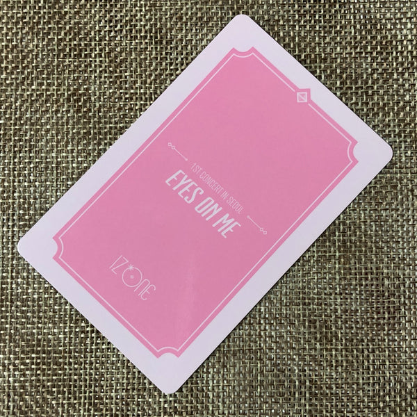 IZ*ONE EUNBI #2 [1st Concert EYES ON ME in Seoul] Official Photocard / Gift
