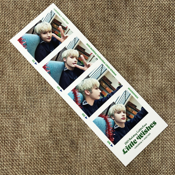 TXT HUENINGKAI [2021 Holiday Special Little Wishes] Official 4 cuts Photo / Gift