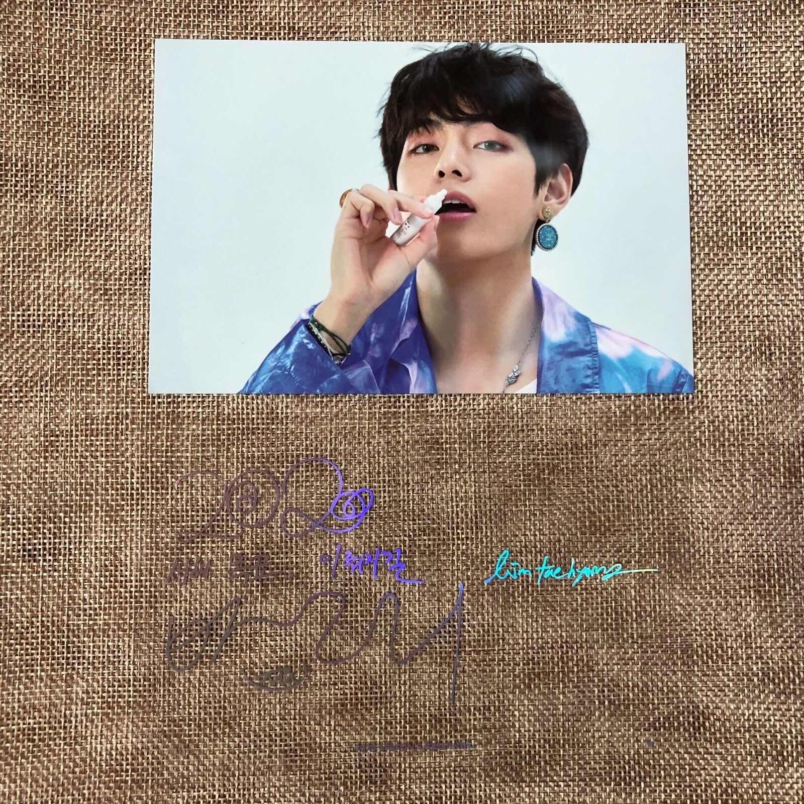 BTS V [ 2020 Season's Greetings ] Official Limited Postcard Set / New / Gift