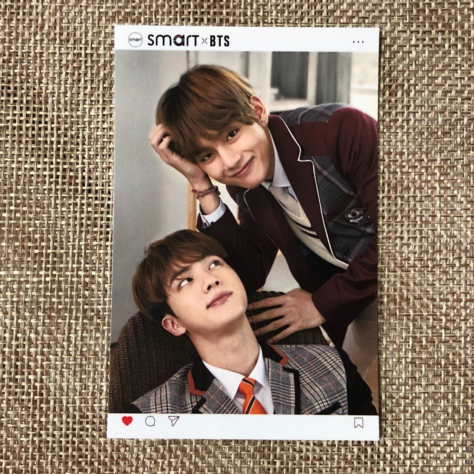 BTS V JIN #2 [ BTS X Smart Uniform ] Official Photocard / New, Rare / Gift