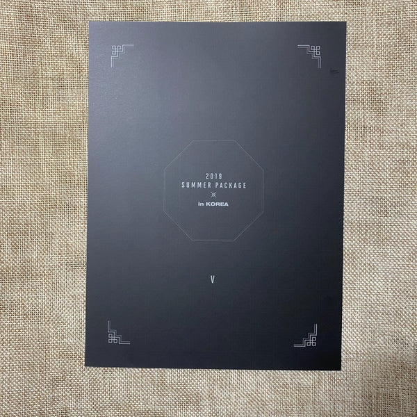 BTS V Taehyung [ 2019 Summer Package ] Mini Poster Photocard / New, Rare / Gift