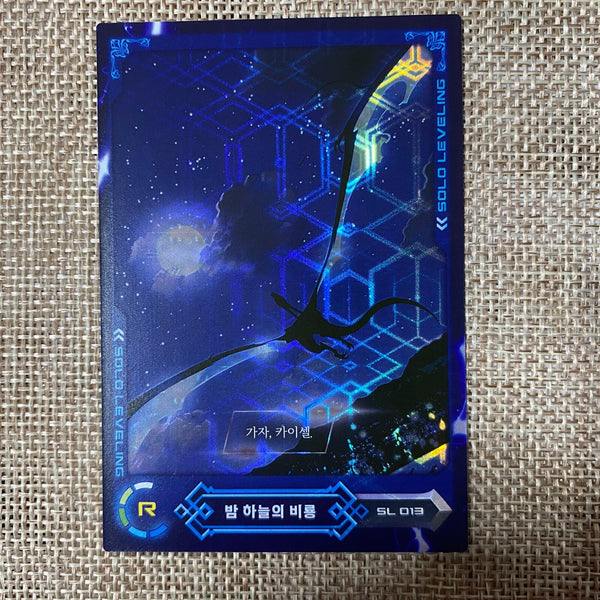 Solo Leveling SL 013 Rare R Holo Card / Korean Webtoon Trading Card / New / Gift
