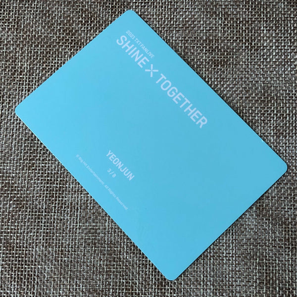 TXT YEONJUN 3/8 [2021 Shine Together Fanlive] Official Mini Photocard / Gift