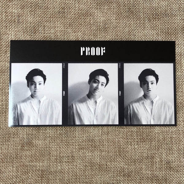 BTS JUNGKOOK [ PROOF ] Official 3 Cut Photocard, Weverse POB / New / Gift