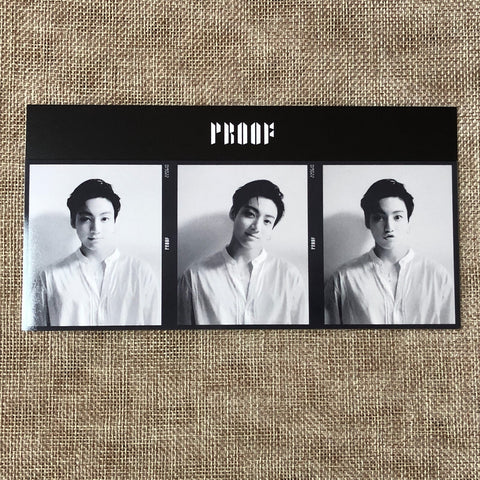 BTS JUNGKOOK [ PROOF ] Official 3 Cut Photocard, Weverse POB / New / Gift