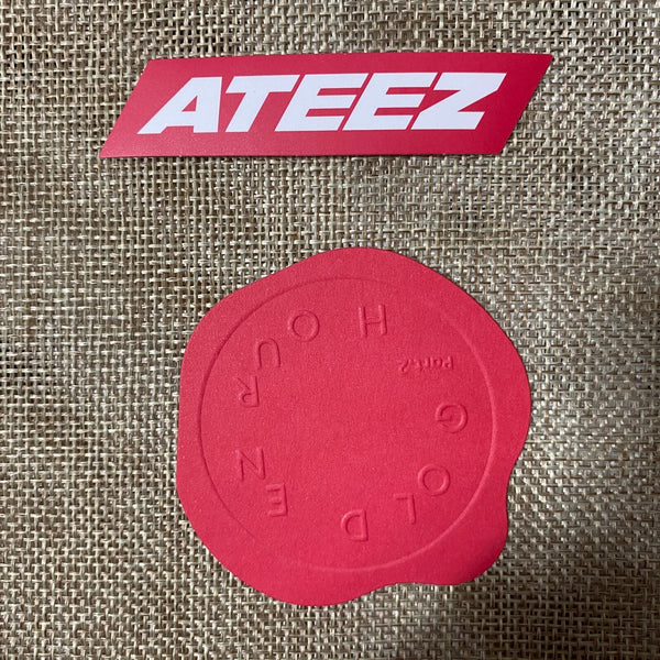 ATEEZ [Golden Hour Part. 2] All Member Signed Promo Album, Message Full Set /+G