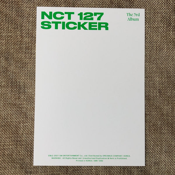NCT 127 MARK [ STICKER ] Official Postcard, SEOUL CITY Ver / New / Gift