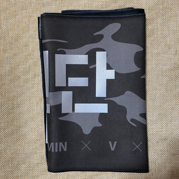 BTS 37261 [ 2016 ] Official Slogan Towel, CAMO ARMY Original / New, Rare / Gift