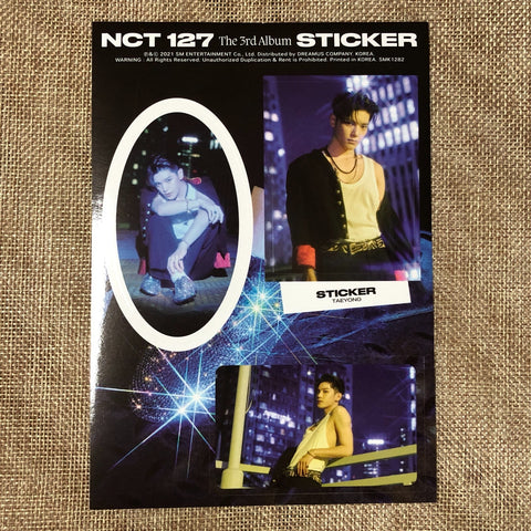 NCT 127 TAEYONG [ STICKER ] Official Sticker, SEOUL CITY Ver / New / Gift