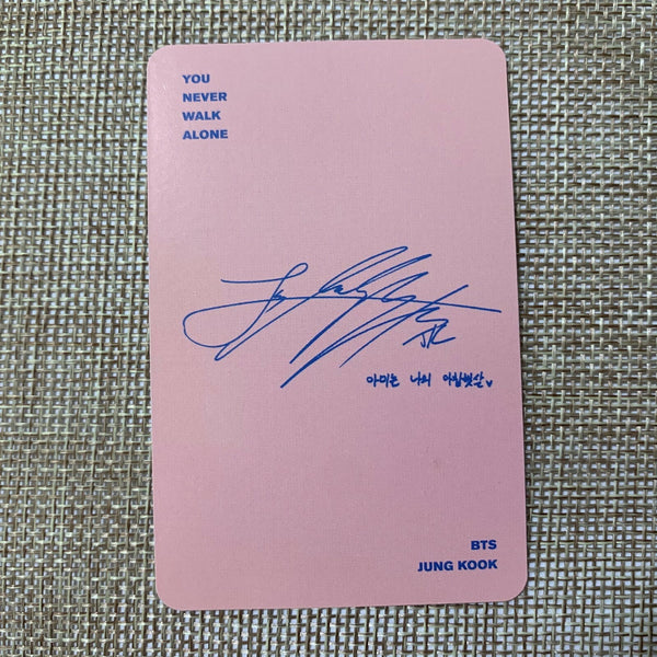 BTS JUNGKOOK [ YNWA You Never Walk Alone ] Official Photocard / New, Rare / Gift
