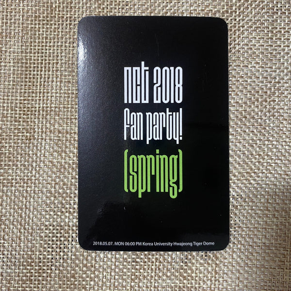 NCT 2018 JENO [ FAN PARTY SPRING ] Official Limited Photocard / New, Rare / Gift