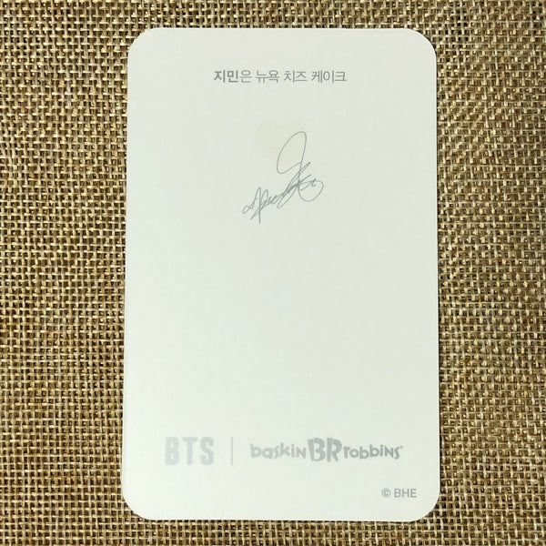 BTS JIMIN [ Baskin Robbins Promo ] Official Limited Photocard / New / Gift