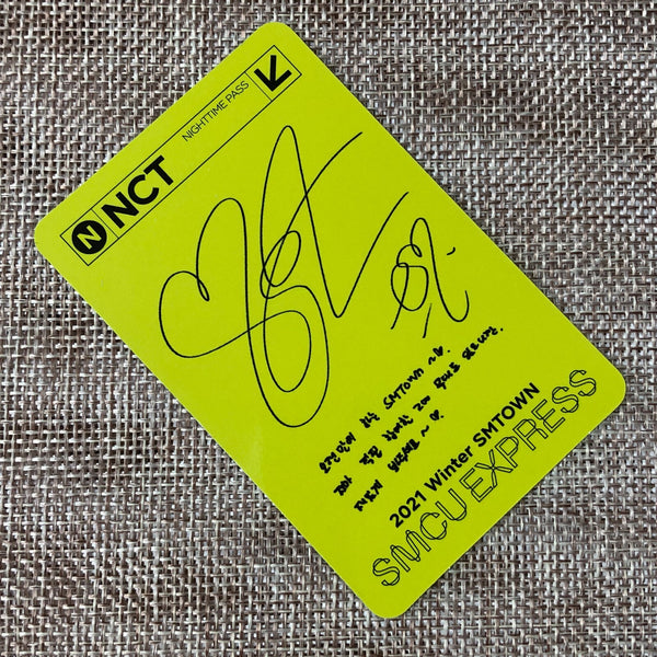 NCT 127 TAEYONG [2021 Winter SMTOWN SMCU EXPRESS] Official Photocard / Gift