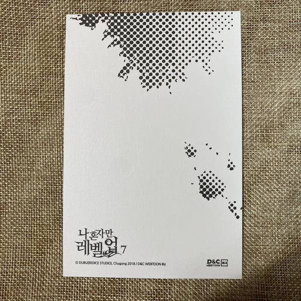 Solo Leveling [Official Bonus Postcard] / Korean Webtoon Ltd / New, Rare