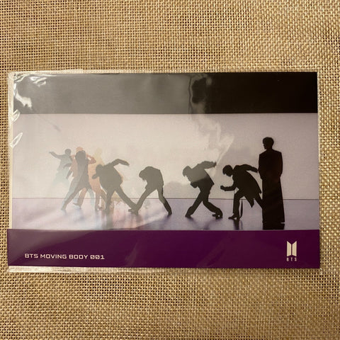 BTS GROUP [ MOVING BODY 001 ] Official Lenticular Photocard / New, Rare / Gift