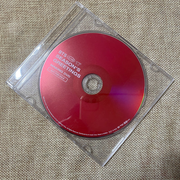 BTS DVD [ 2017 Season's Greetings ] Official DVD Only / New, Rare / Gift