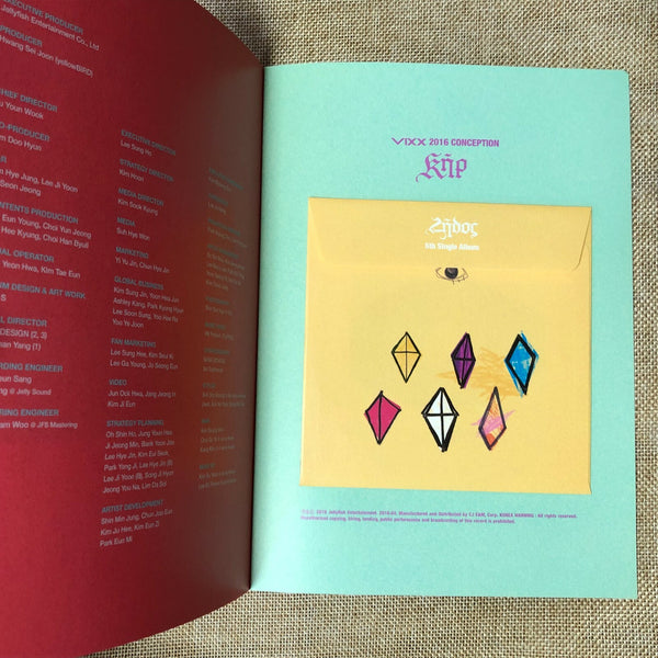 VIXX [ Zelos Album ] Photobook + CD, 5th Album / NO Photocard / New / Gift