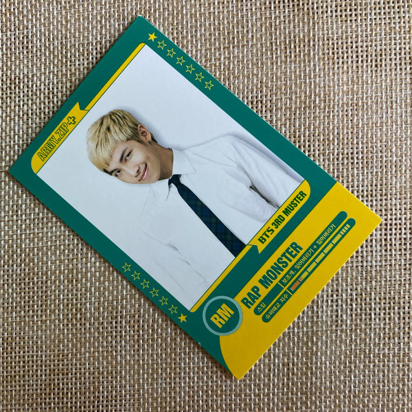 BTS RM 1/7 [ 3rd Muster ARMY.ZIP ] Official Player Card Photocard / New / Gift