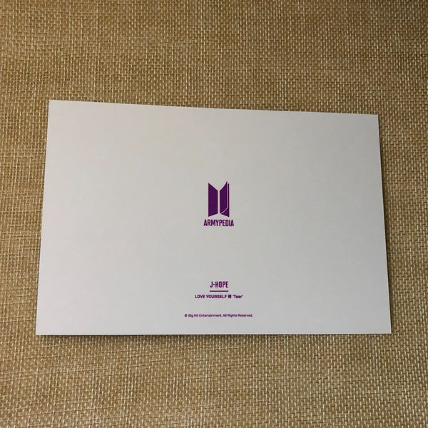 BTS J-HOPE [Armypedia Love Yourself Tear] Official Postcard Photocard / Gift