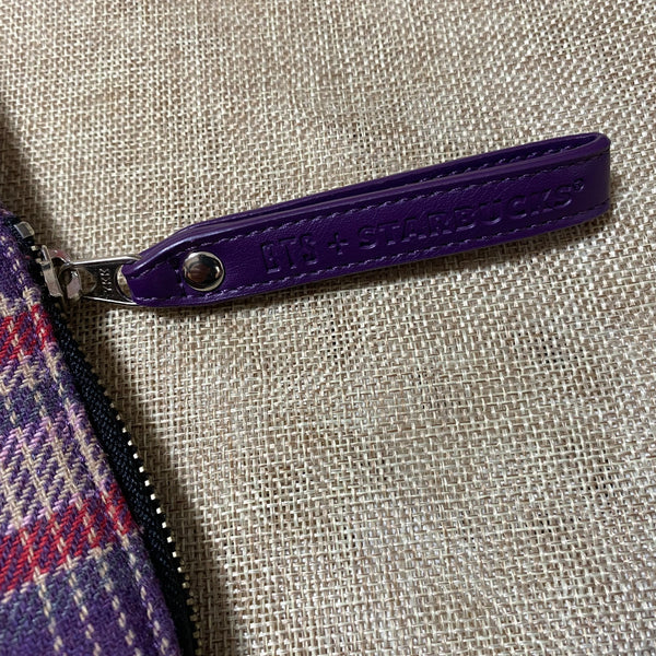 BTS x Starbucks 2020 / Tartan Check Pouch, Size Small / Official / New, Rare /+G