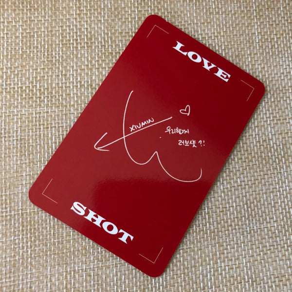 EXO XIUMIN #2 [ LOVE SHOT ] Official Photocard, 5th Repackage Album / New / Gift